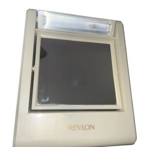 Vintage 80's REVLON  vanity light up mirror BATTERY Operated And Electric Works
